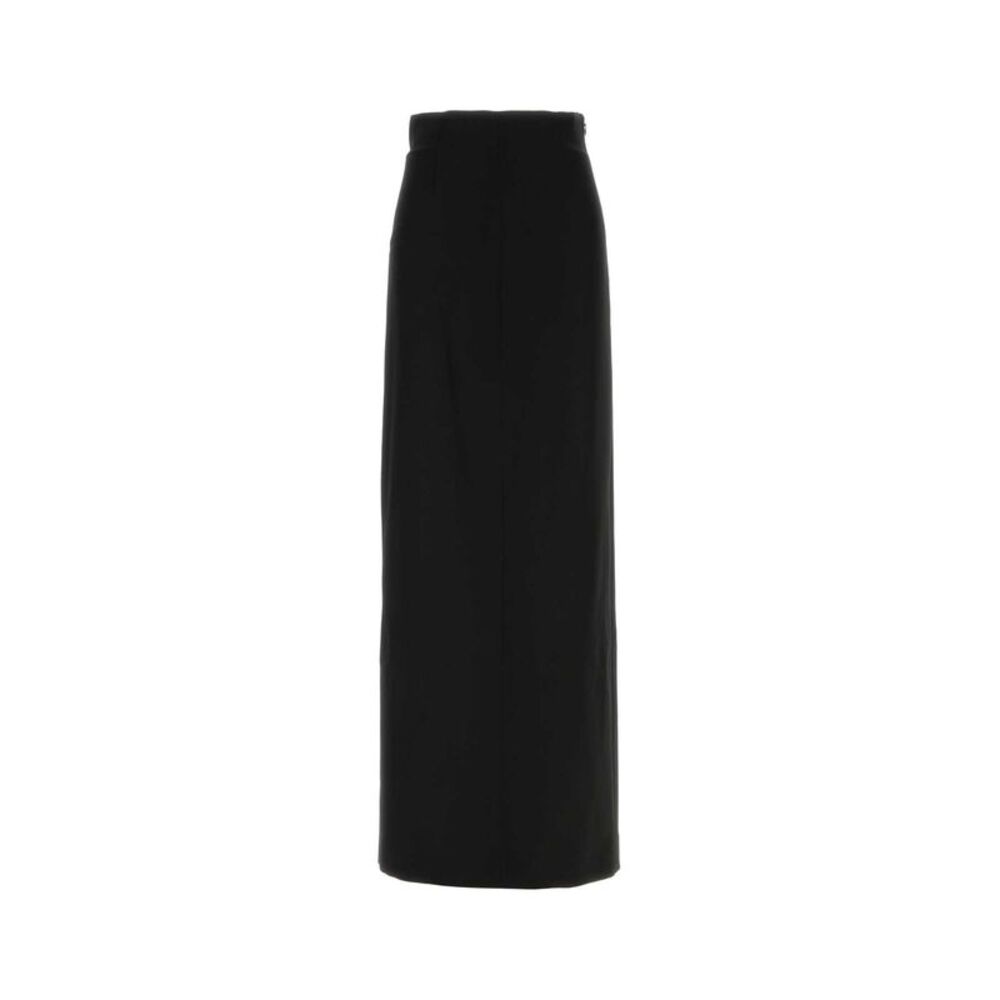 Maison Margiela Women Black Wool Skirt